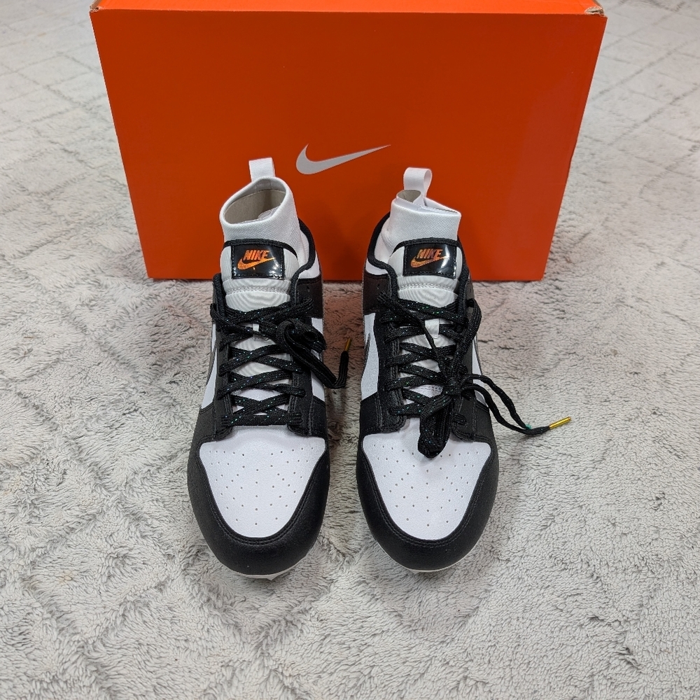 Nike Vapor Edge Dunk Football Cleats Panda Black Mens 11.5 DZ4890-001 New - Picture 5 of 9